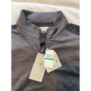 PGA TOUR Men's Two Tone Space Dye 1/4 Zip Golf Pullover